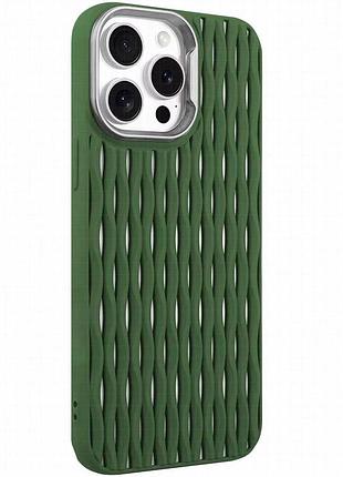 Чехол tpu ribbio для apple iphone 15 pro max (6.7") green