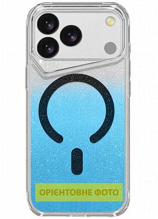 Чехол tpu+pc gear4 crystal palace shine with magnetic fit для apple iphone 15 pro max (6.7") blue