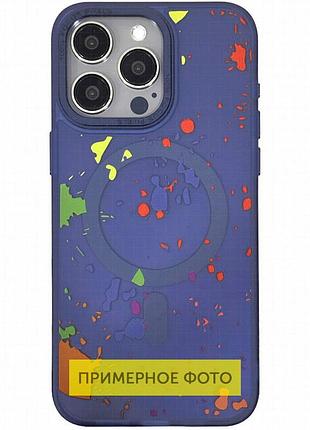 Чехол tpu+pc flush with magnetic fit для apple iphone 16 (6.1") dark blue