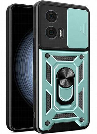 Чехол ummi camshield serge ring для motorola moto g24 / g04 зеленый / green