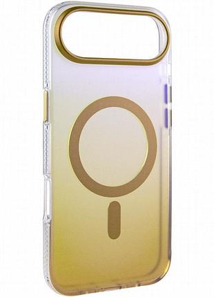 Чехол tpu+pc phantom with magnetic fit для apple iphone 17 air (6.5") golden