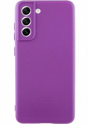 Чехол tpu getman liquid silk full camera для samsung galaxy s22+ фиолетовый / purple