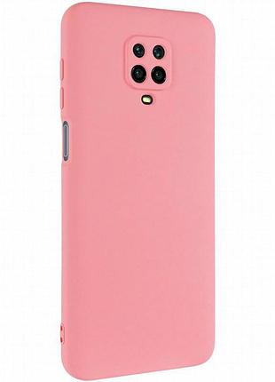 Чехол tpu getman liquid silk full camera для xiaomi redmi note 9s / note 9 pro / note 9 pro max розовый / pink
