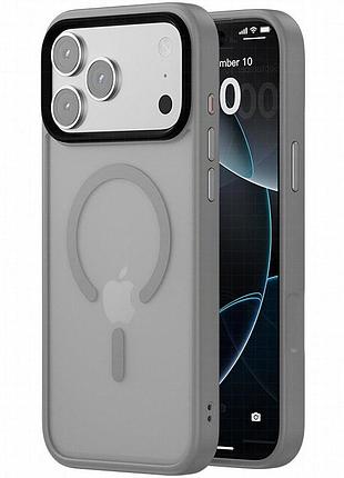 Чехол ummi colorful with magnetic fit для apple iphone 17 pro / 18 pro (6.3") серый / grey
