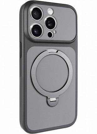 Чехол ummi full camera with magnetic fit hq ring для apple iphone 14 pro (6.1") black