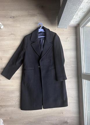 Пальто чоловіче zara темно синє