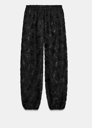 Брюки жіночі zara чорні l