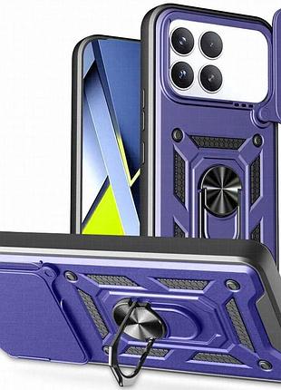Чехол ummi camshield serge ring для xiaomi poco f8 pro синий / navy