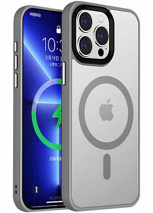 Чехол ummi colorful with magnetic fit для apple iphone 15 pro max (6.7") серый / grey
