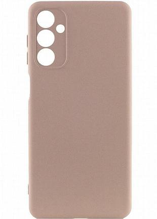 Чехол tpu getman liquid silk full camera для samsung galaxy m34 5g розовый / pink sand
