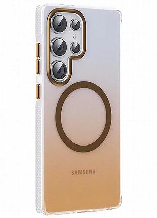 Чехол tpu+pc phantom with magnetic fit для samsung galaxy s25 ultra rose gold