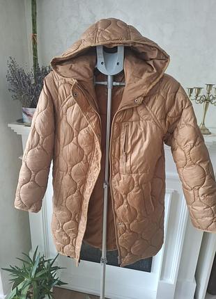 Пальто жіноче zara стьобане осіннє