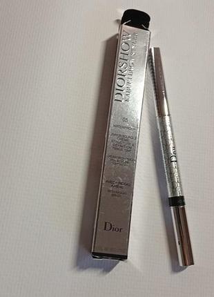 Карандаш кабуки для бровей чёрный  dior diorshow kabuki brow styler 05