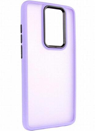 Чехол tpu+pc lyon frosted для xiaomi redmi note 8 pro purple