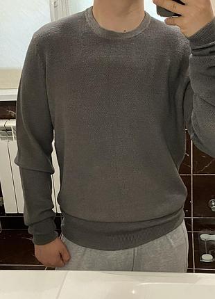 Светр чоловічий massimo dutti,сірий,розмір м,l