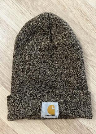 Шапка унісекс carhartt біні коричнева