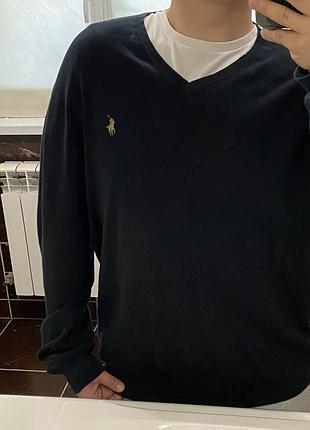 Светр чоловічий polo ralph lauren,синій,розмір l