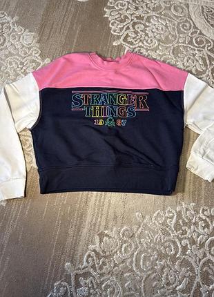 Жіночий світшот stranger things різнокольоровий