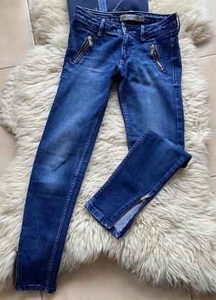 Стильные джинсы скинни calvin klein jeans с молниями на карманах и внизу, оригинал