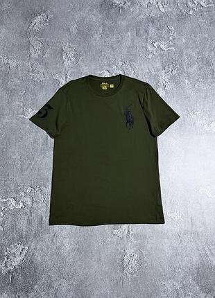 Футболка polo ralph lauren m розмір оригінал стан ідеал хакі чоловіча
