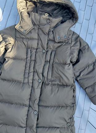 Пуховик дитячий zara сірий 7
