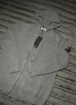 Чоловічий светр stone island сірий 2