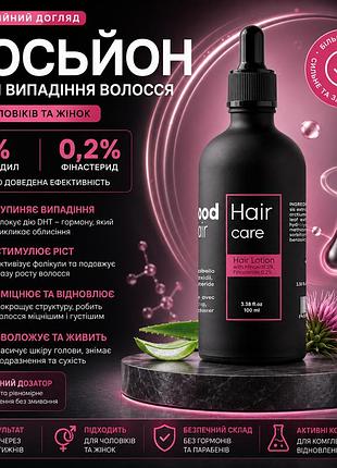Лосьон для роста волос good hair regenera 100 мл против андрогенетической алопеции для мужчин и женщин