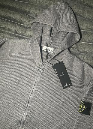 Чоловічий светр stone island сірий 4