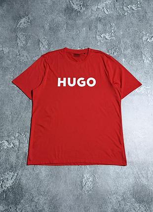 Футболка hugo 2xl розмір оригінал стан ідеал червона чоловіча