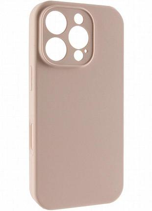 Чехол silk full camera protective (aa) no logo для apple iphone 16 pro (6.3") розовый / pink sand