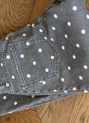 Джинси жіночі zara сірі в горох