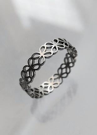 Каблочка из нержавеющей стали колечко медзолото ажурное колечко медсталь