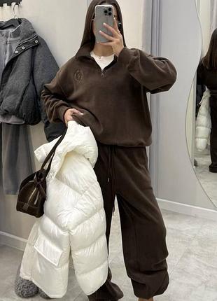 Флисовый женский спортивный костюм