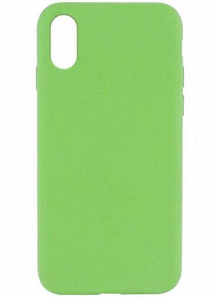 Чехол silk full protective (aa) no logo для apple iphone xs max (6.5") мятный / mint