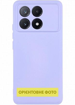 Чехол tpu getman liquid silk full camera для xiaomi redmi a7 pro 4g / poco c81 сиреневый / light purple