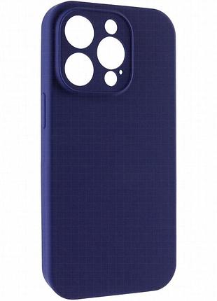 Чехол silk full camera protective (aa) no logo для apple iphone 14 pro (6.1") синий / deep navy