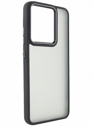 Чехол tpu+pc lyon frosted для motorola moto e40 black