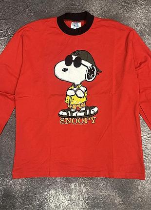 Лонгслів унісекс snoopy 90 x червоний