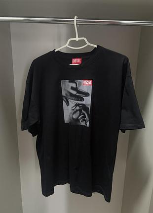 Чоловіча футболка diesel чорна