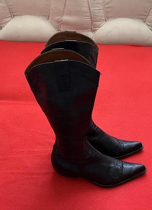 Чоботи жіночі navyboot оригінал чорні шкіряні 2