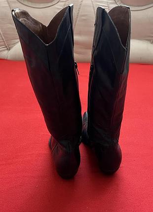 Чоботи жіночі navyboot оригінал чорні шкіряні 7