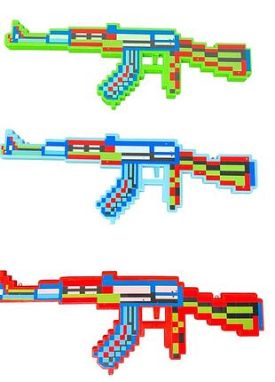 Автомат "pixel game rifle" звукові та світлові ефекти