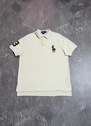 Поло polo ralph lauren l розмір оригінал стан дуже хороший молочний колір чоловіча