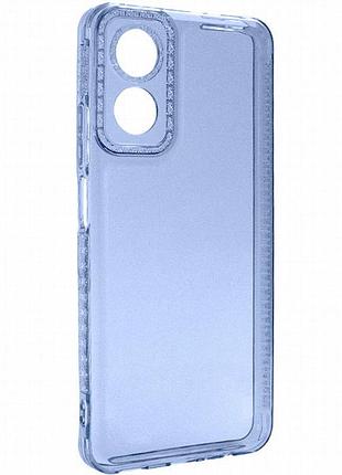 Чехол tpu starfall clear для oppo a17 голубой