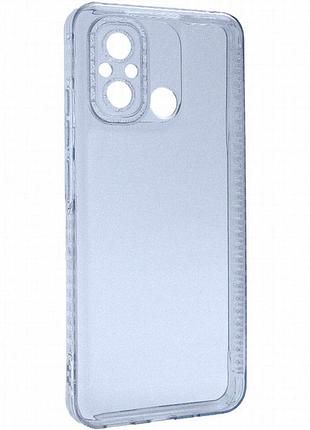 Чехол tpu starfall clear для xiaomi redmi 12c голубой