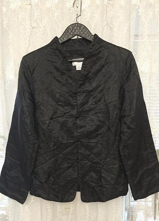 Hua si silk collection жакет піджак розмір l xl шовк шелк