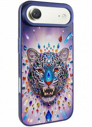 Чехол tpu+pc crystal hunt with magnetic fit для apple iphone 17 air (6.5") blue