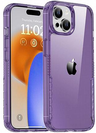 Чехол tpu+pc multi-color для apple iphone 14 (6.1") purple