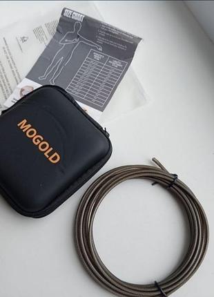 Скакалка mogold швидкісна телескопічна