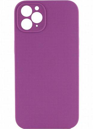 Чехол silk square full camera protective (aa) no logo для apple iphone 11 pro (5.8") фиолетовый / grape